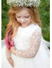 Delicate Lace Tulle Airy Flower Girl Dress